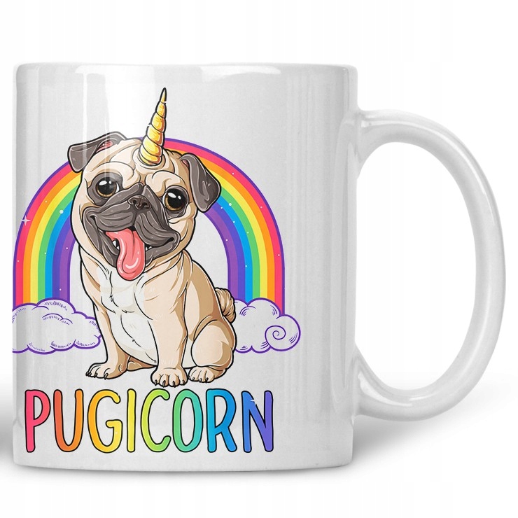 

Kubek Pugicorn Mopsorożec mops pies