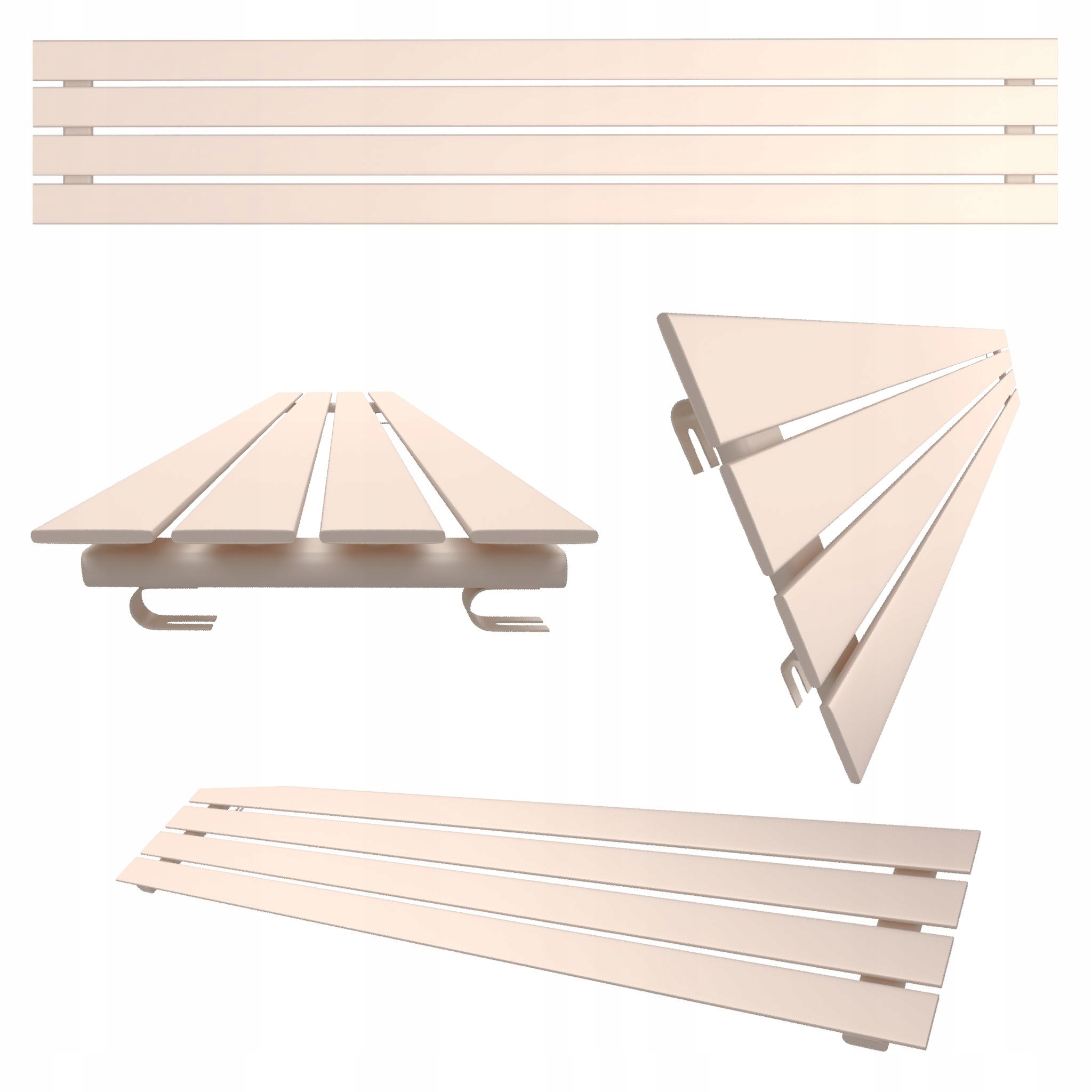 Pokojový radiátor úrovně Belloslim 30x100 zlatý růžový