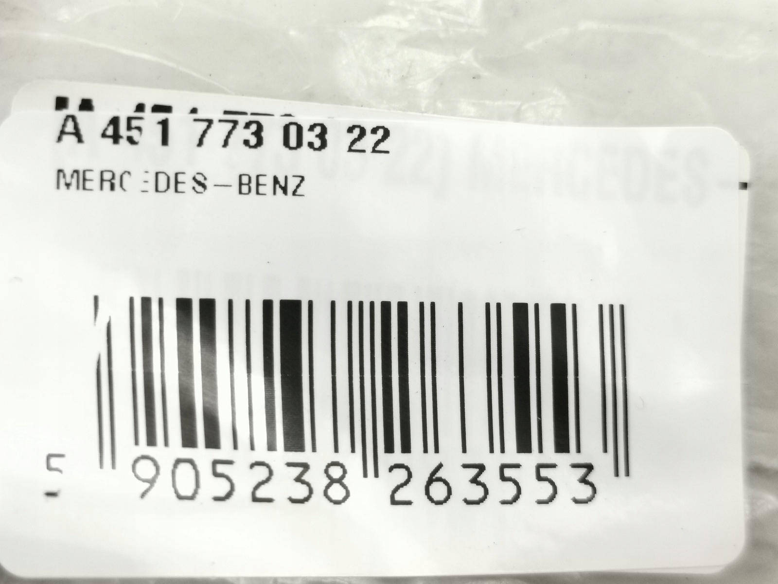 PODPORA ŁOŻYSKUJĄCA DACHU SMART FORTWO 451 NOWA ORYGINAŁ A4517730322 EAN (GTIN) 5905238263553