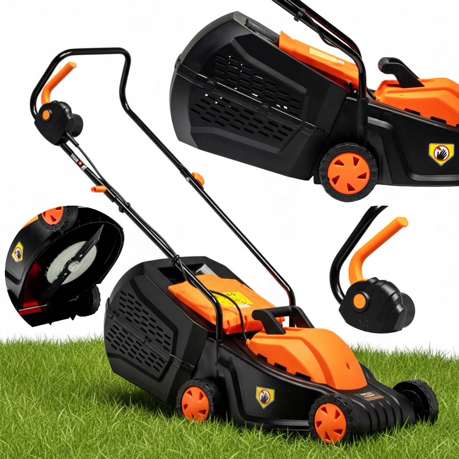 Elektrická Sekačka Indukční Motor Top Cut 1200W 32CM Koš 30L Lehká