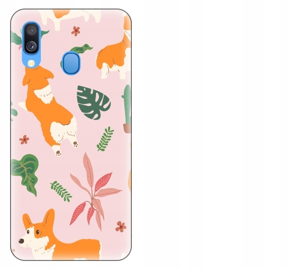 

Etui pokrowiec Samsung Galaxy A40 Corgi pies