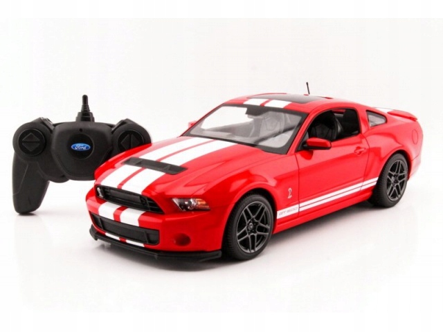 Rc model Ford Shelby Gt 500 auto na dálkové ovládání 1:14 červená 2,4GHz