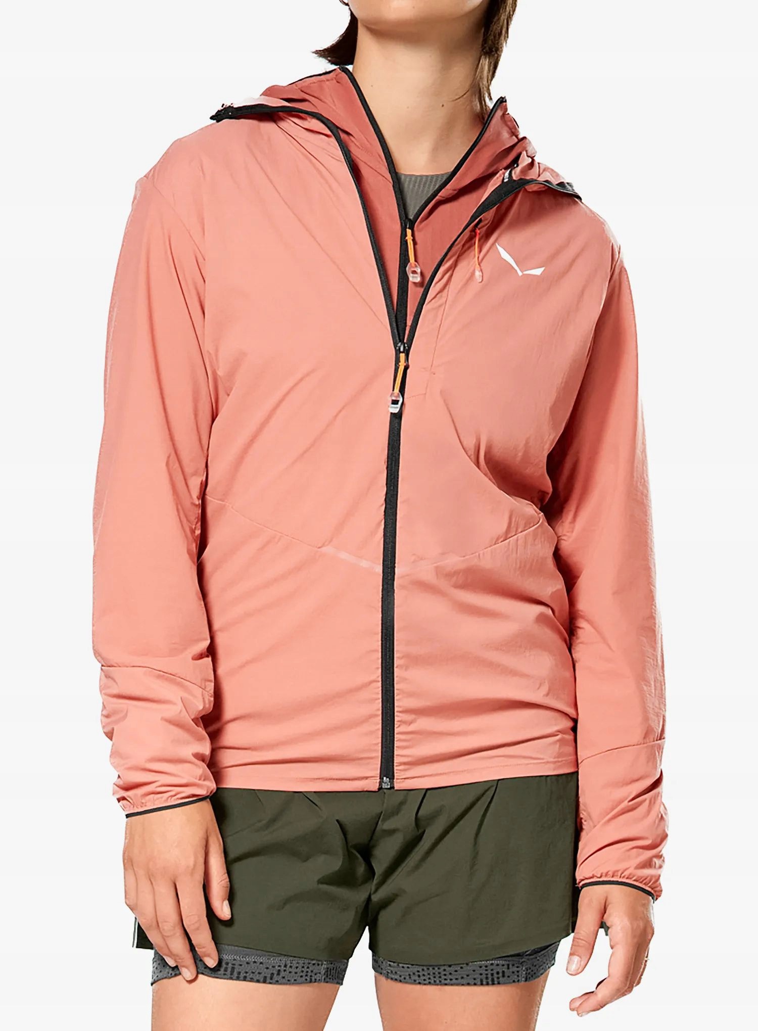 Dámská softshellová bunda Salewa Pedroc Wind Hd Light Jacket desert pink 36 (s)