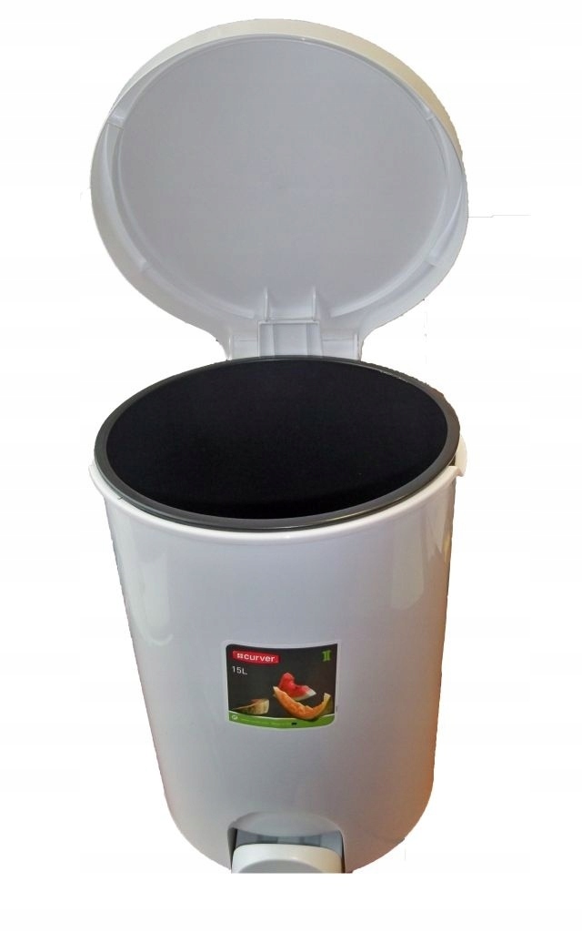 Levně Odpadkový Koš Curver s pedálem 15l bílý 173195...