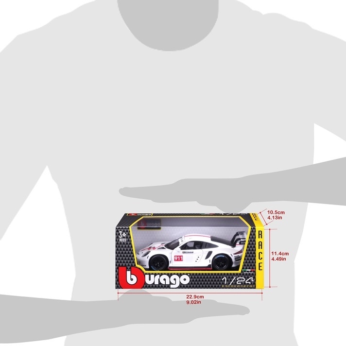 Porsche 911 RSR GT 1:24 model Bburago 18-28013 Wiek dziecka 3 lata +