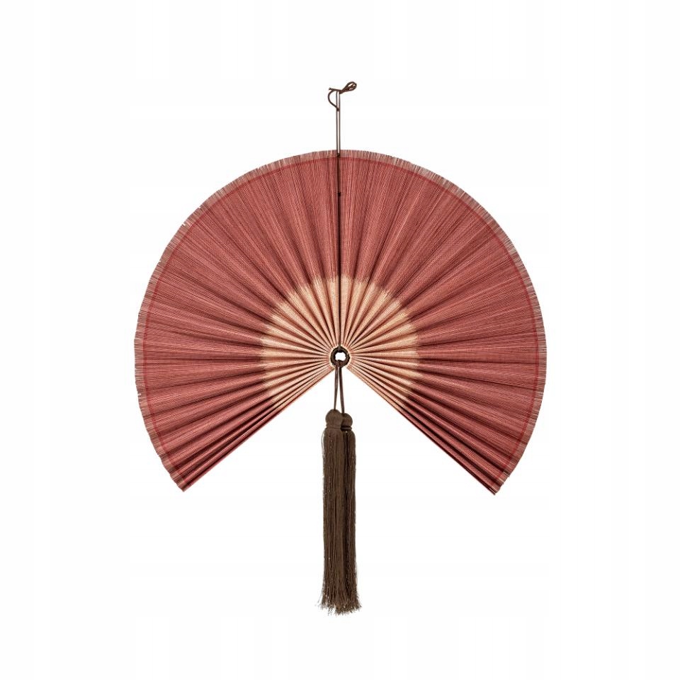 Bloomingville Jaime Dekorace na zeď Vějíř 75 cm Růžový odstín