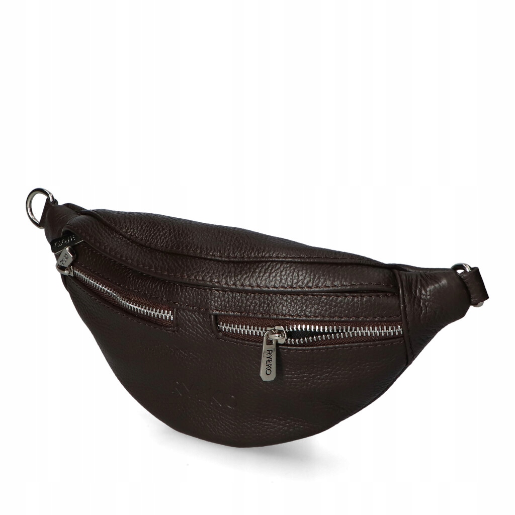 Kabelka typu ledvinka Ryłko R40925TB_9QC Tmavě hnědá