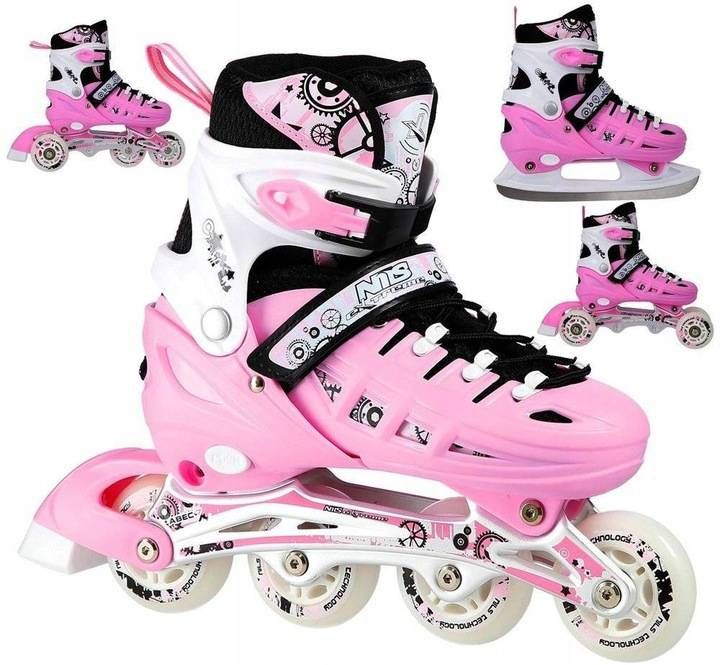 Brusle 2V1 S Vyměnitelnou Hokejovou Lyží Nils NH10905