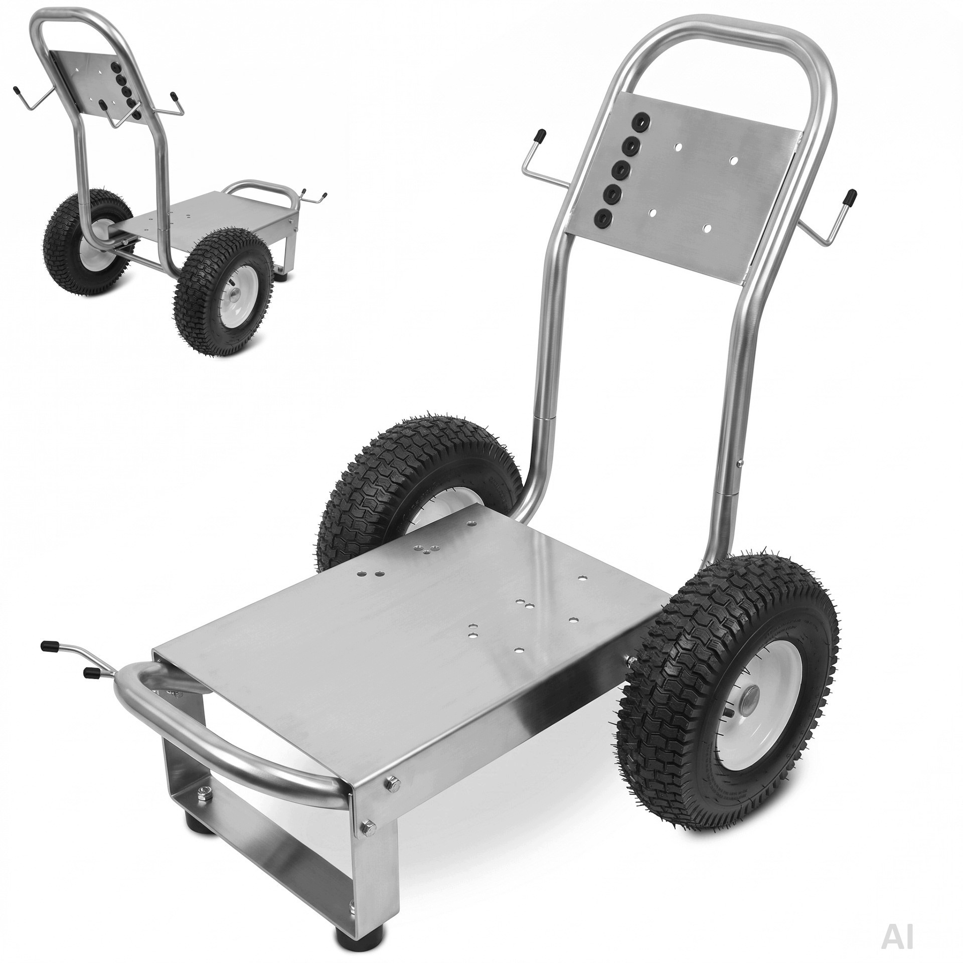 Wózek Inox max 300kg podstawa rama myjki pompy Comet Hawk Karcher Interpump