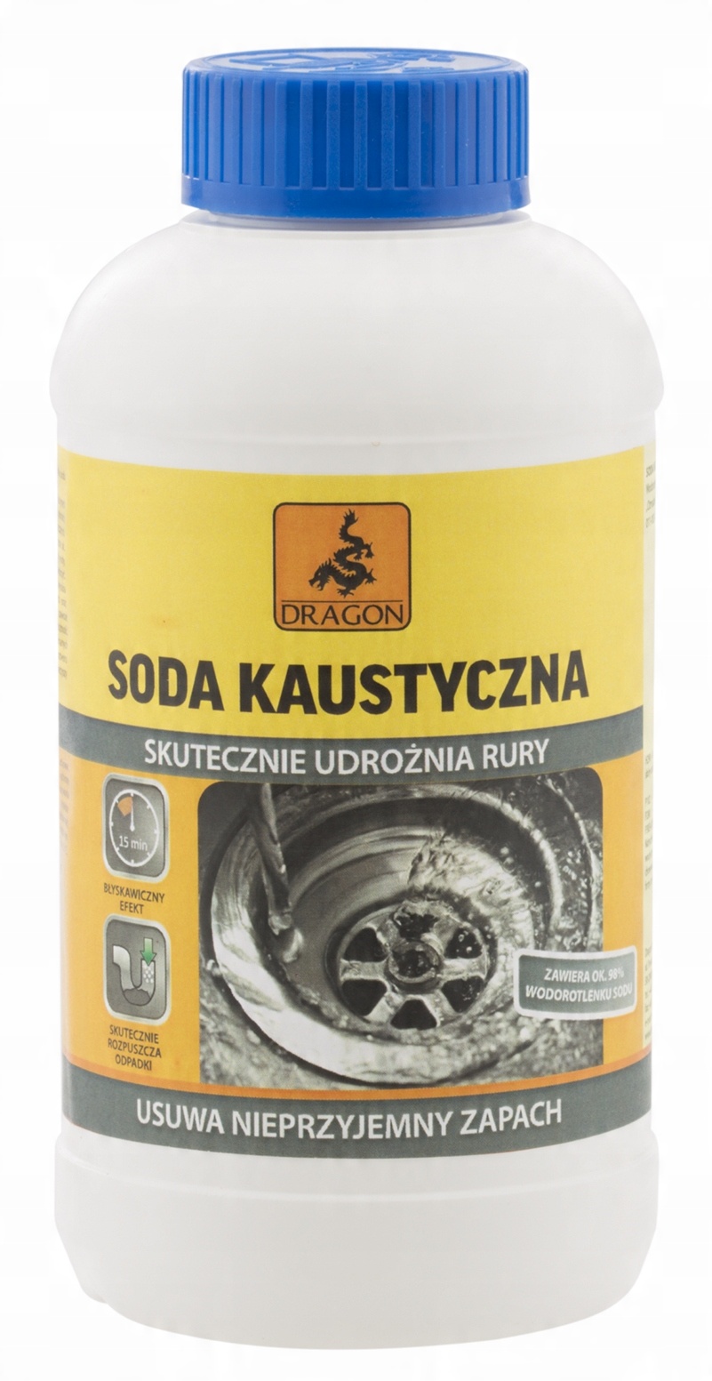 

Dragon Soda Kaustyczna 0,25 Kg Udrożnianie Rur