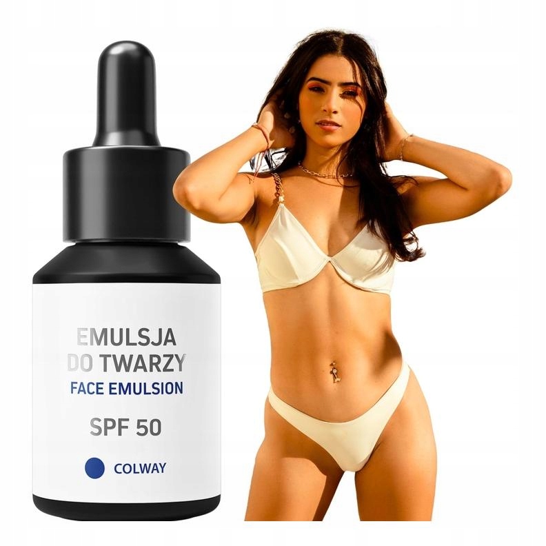 Emulze na obličej SPF50 – Colway – lehká formulace, která nezatěžuje pokožku