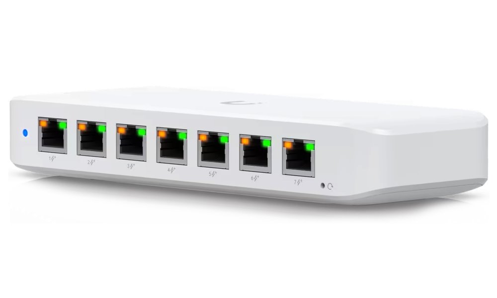 Ubiquiti UniFi Switch Ultra 8x GbE, 1x PoE++ vstup, 7x PoE+ výstup (bez n
