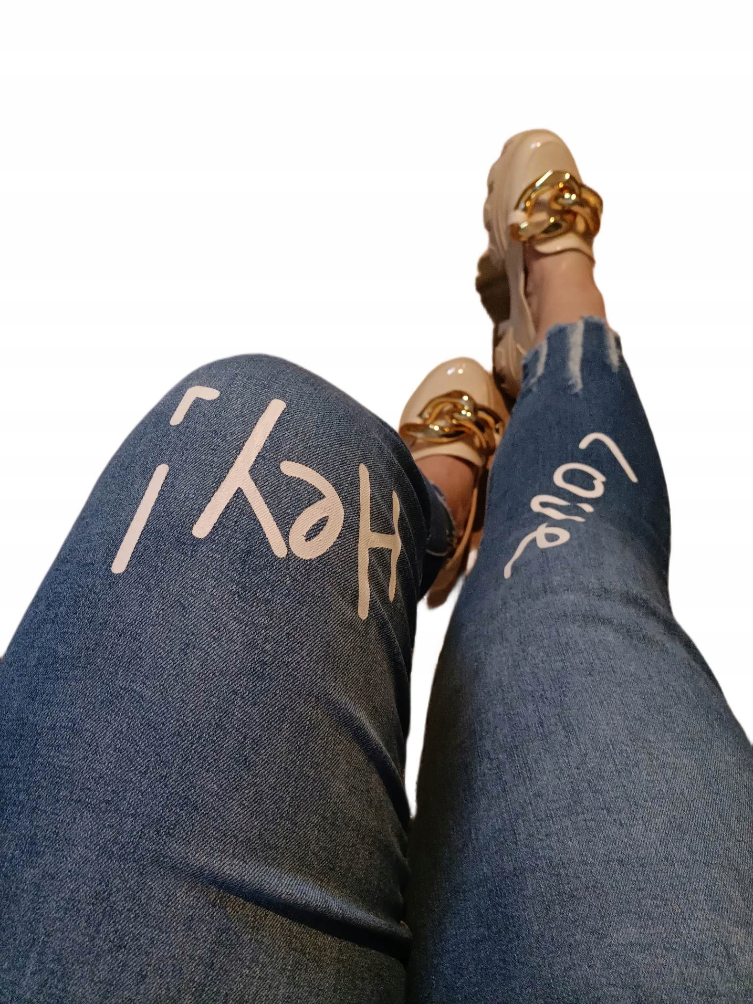 Spodnie damskie JEANSY r.44plus size Rozmiar 44