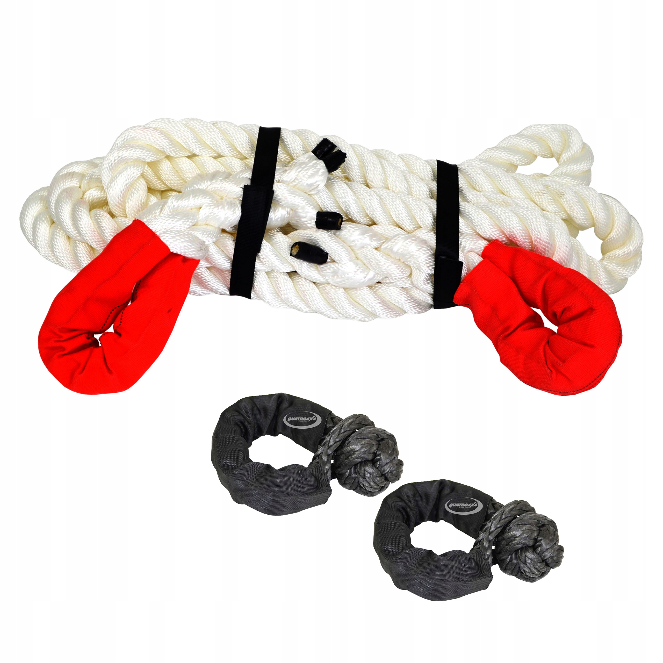 Kinetické lano 8 m 36 mm 25 t 2 x Mäkká šachta 14 x 600 mm Snakeman