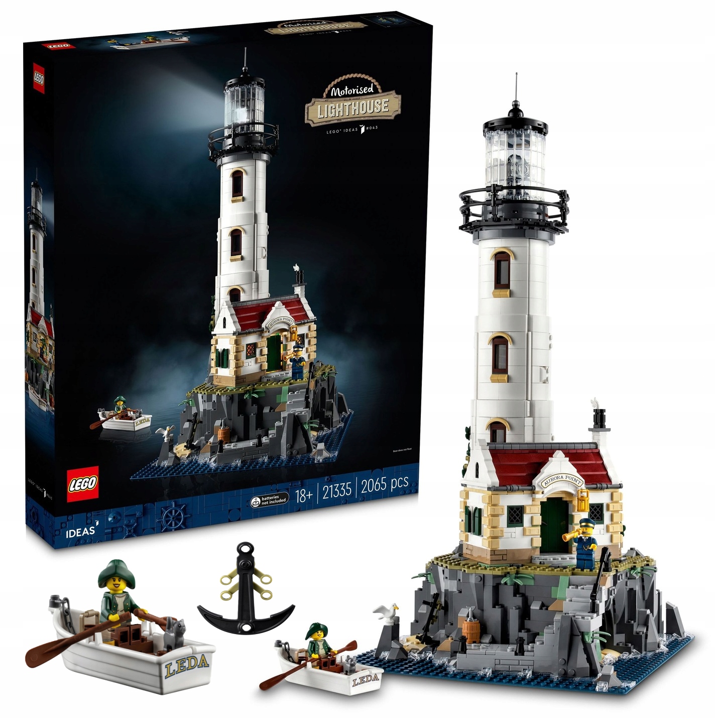 LEGO Ideas 21335 ZMECHANIZOWANA LATARNIA MORSKA 2065 ELEMENTÓW
