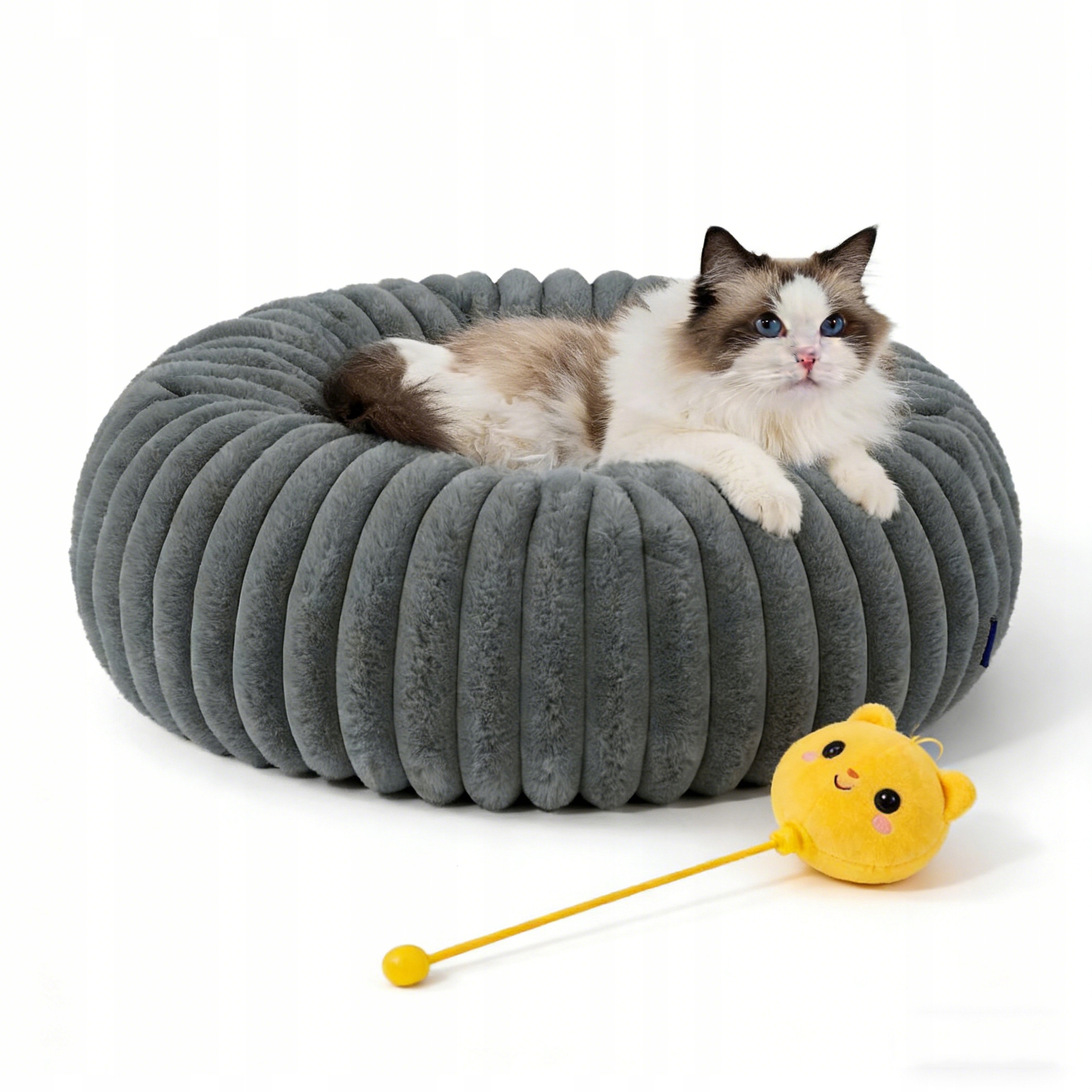 Levně Kulaté Pelíšek Pro Psa Kočku 50 CM Měkká Pračka