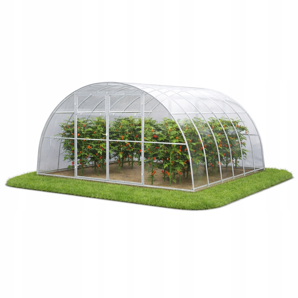 Skleník z polykarbonátu Zahradní tunel 4x4 m, profil 40x20, polykarbonát 8 mm