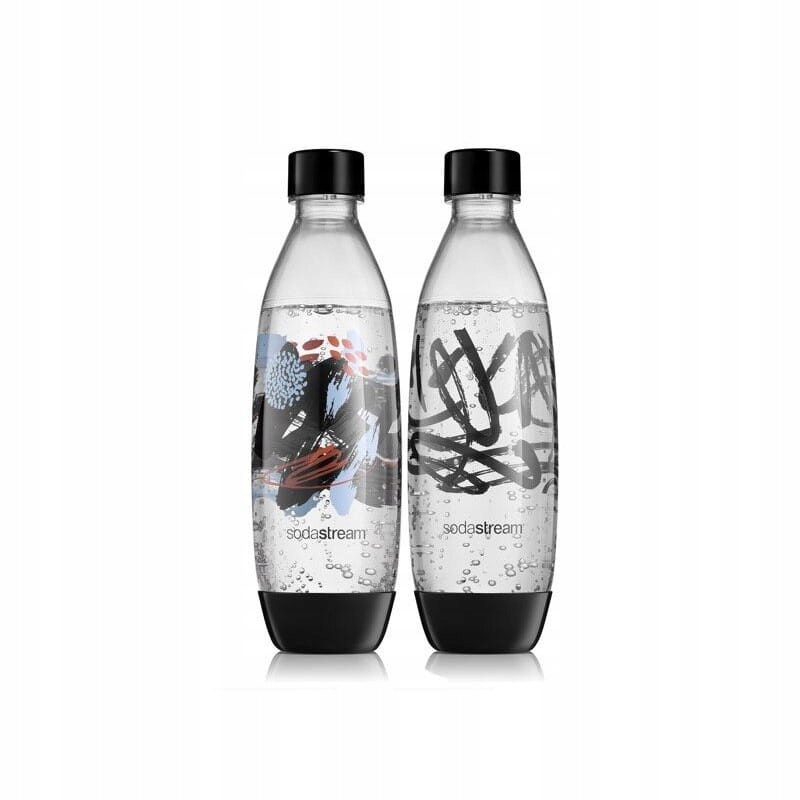 

butelki SodaStream Fuse 2x1L czarne do zmywarki
