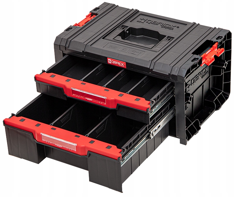 SKRZYNIA NARZĘDZIOWA MODUŁOWA 2xSZUFLADA Qbrick System PRO Drawer 2.0 Basic Marka Qbrick system