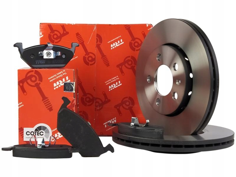 TRW TARCZE + KLOCKI PRZÓD AUDI A3 SKODA OCTAVIA 2