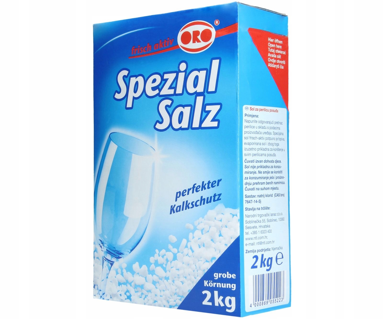 

Najwyższej jakości niemiecka sól do zmywarek 2KG