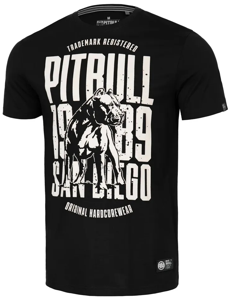 Pit Bull T-Shirt Koszulka San Diego Dog Black S