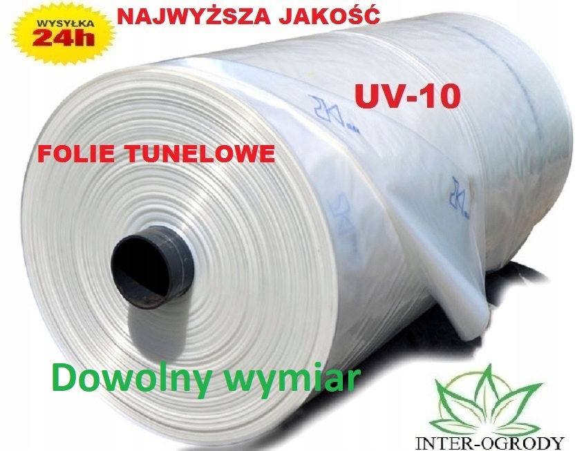 FOLIA OGRODNICZA TUNELOWA 6m/szer UV10 SZKLARNIA