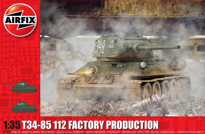 Airfix 1361 T-34/85 112 Tovární výroba 1:35