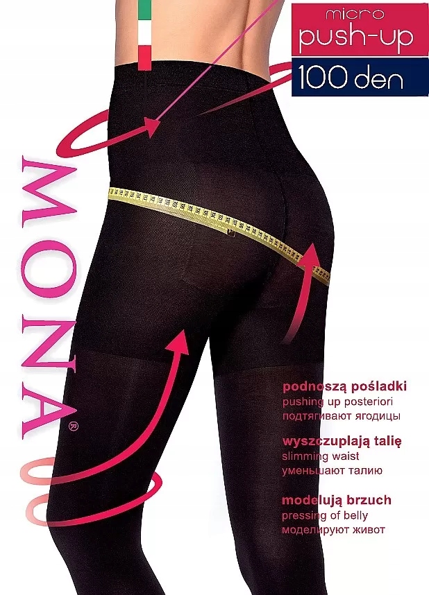 

Rajstopy Mona Micro Push-up 100 5XL 5 czarny