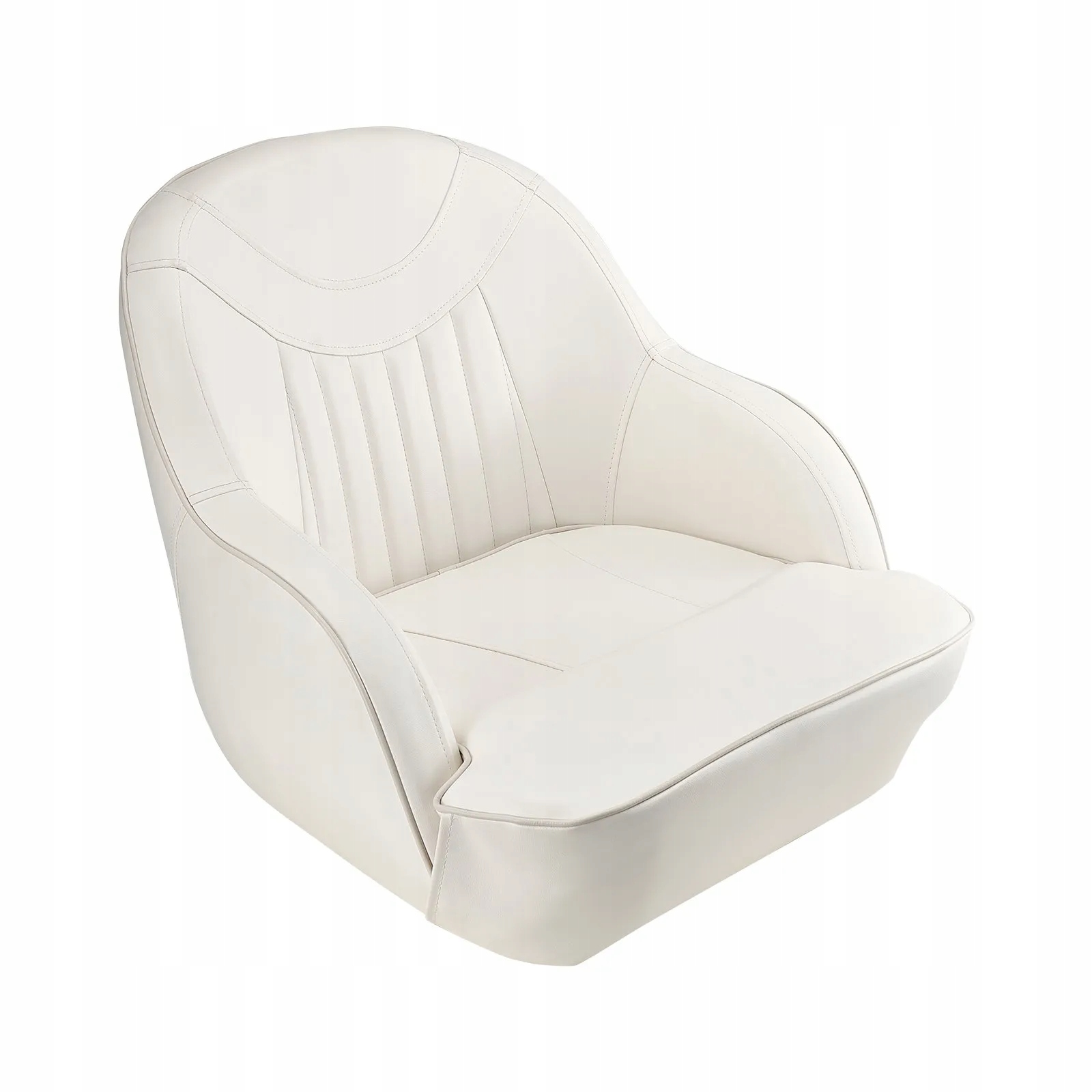 Fotel ergonomiczny do łodzi/jachtu wodoodporny skóra Pvc biały