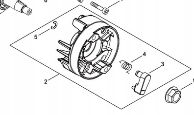 Magnetické koleso na batohový fúkač Echo PB-8010 A409-001370