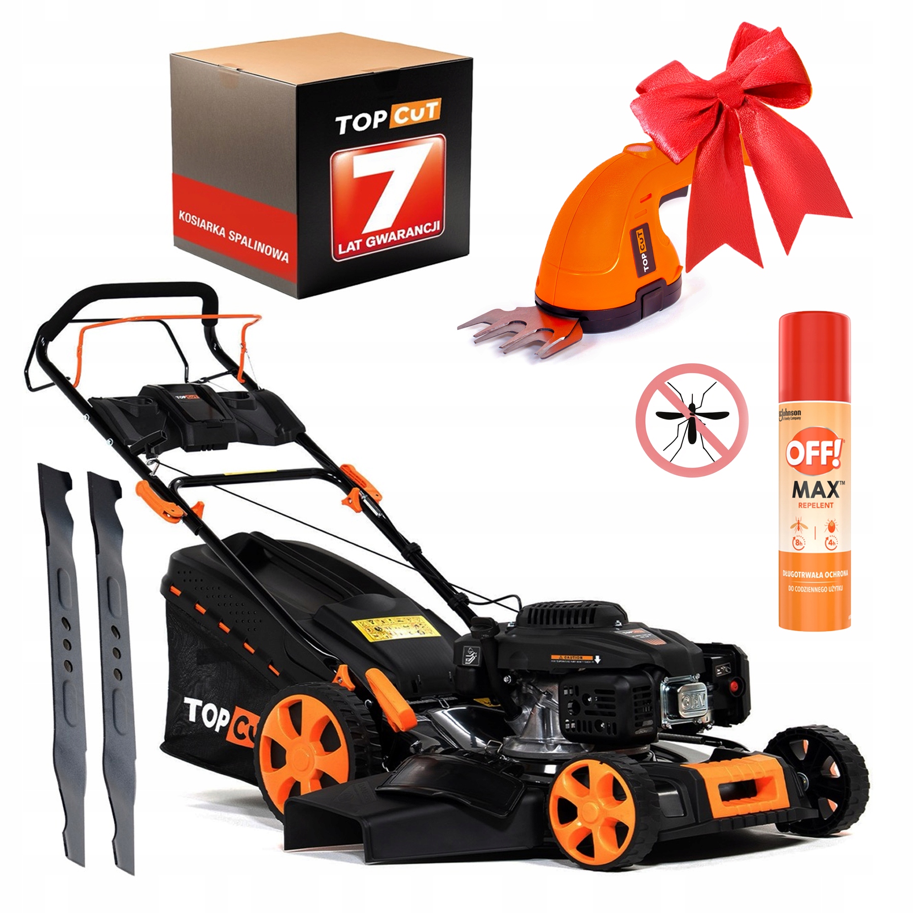 Kosiarka Spalinowa Z Napędem 166CM3 Silnik Loncin 51CM Nożyce Off