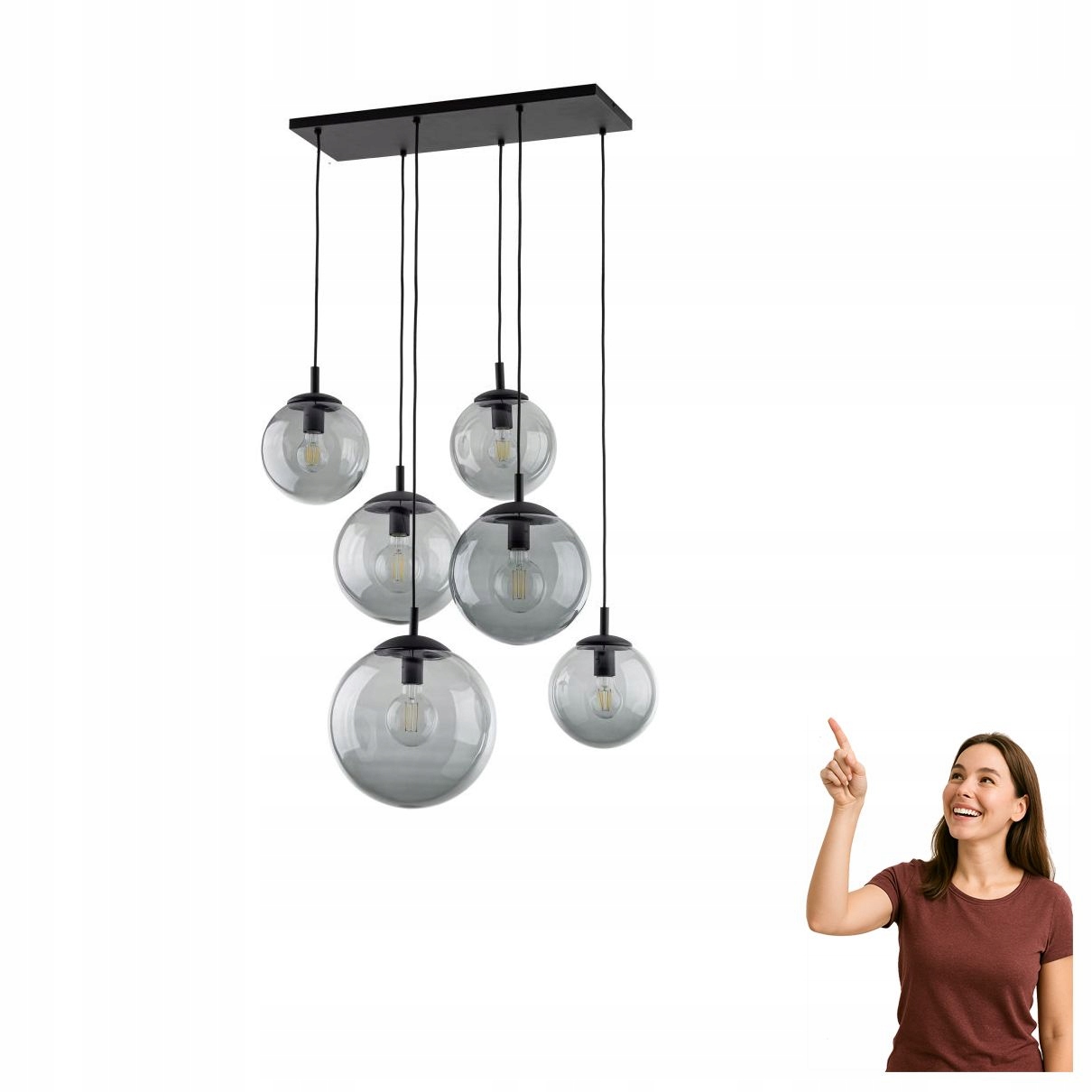 Závesná lampa Esme Graphite 5384 Tk Lighting