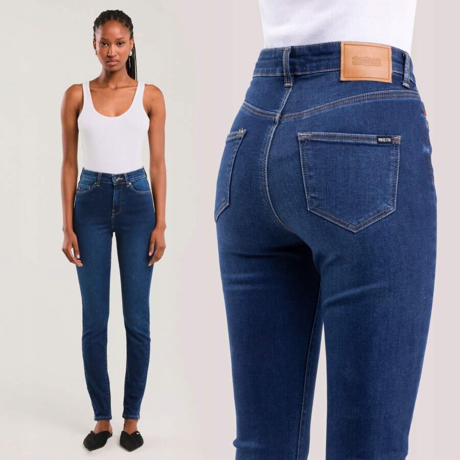 Big Star Dámské skinny džíny modré Clara 358 26/32