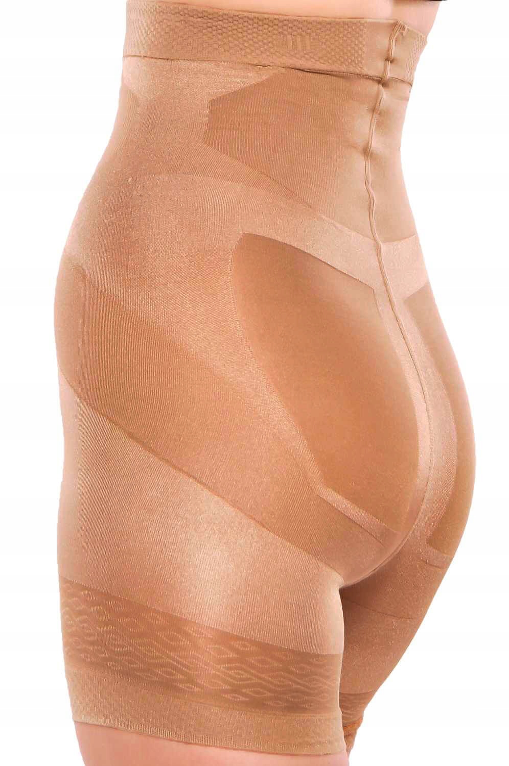 Szorty Wyszczuplajace Push Up Efekt Beż L/4 Rozmiar L