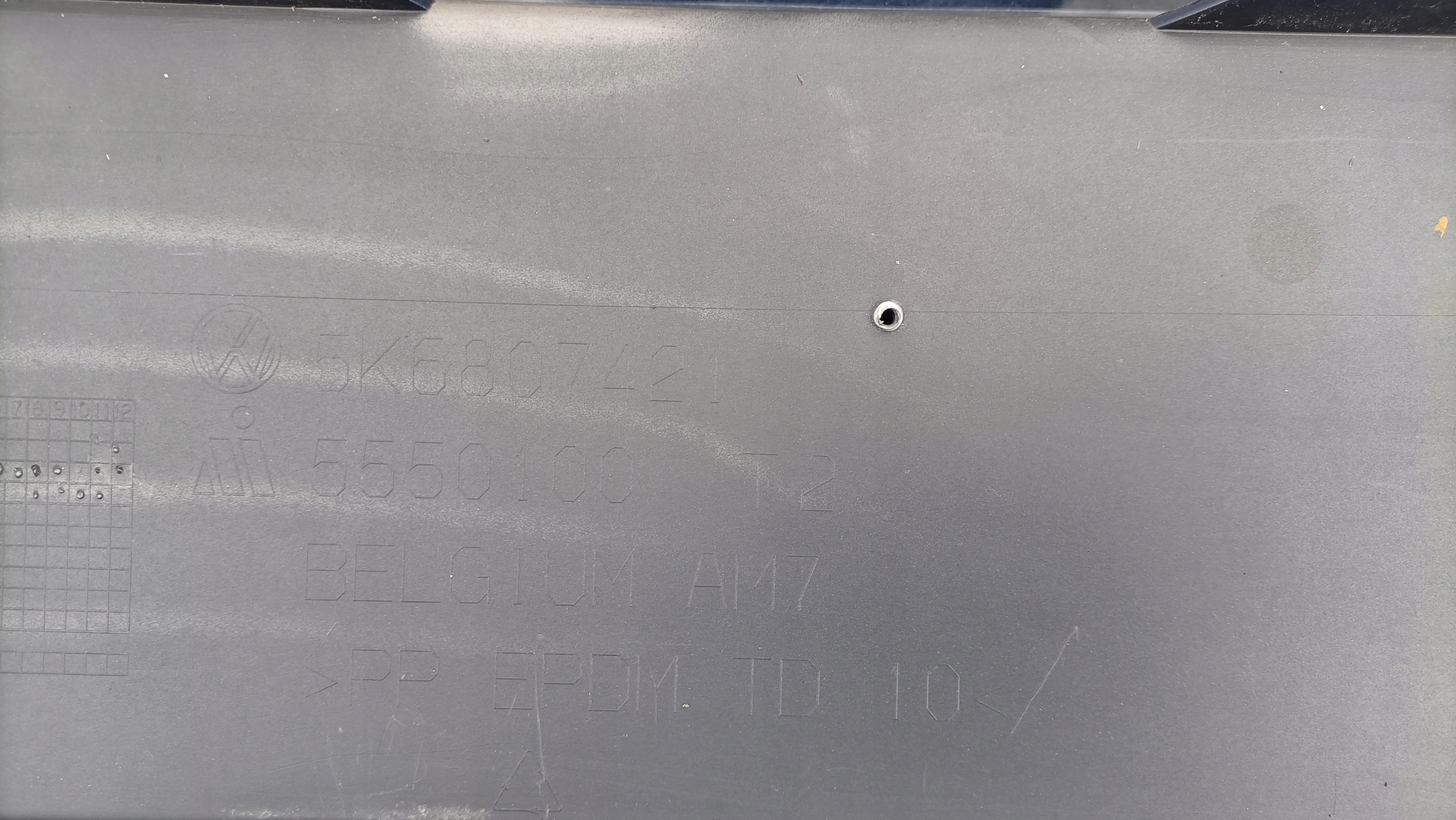 VW GOLF 6 VI HB bumper rear part rear 4XPDC 5K6807421 LC45