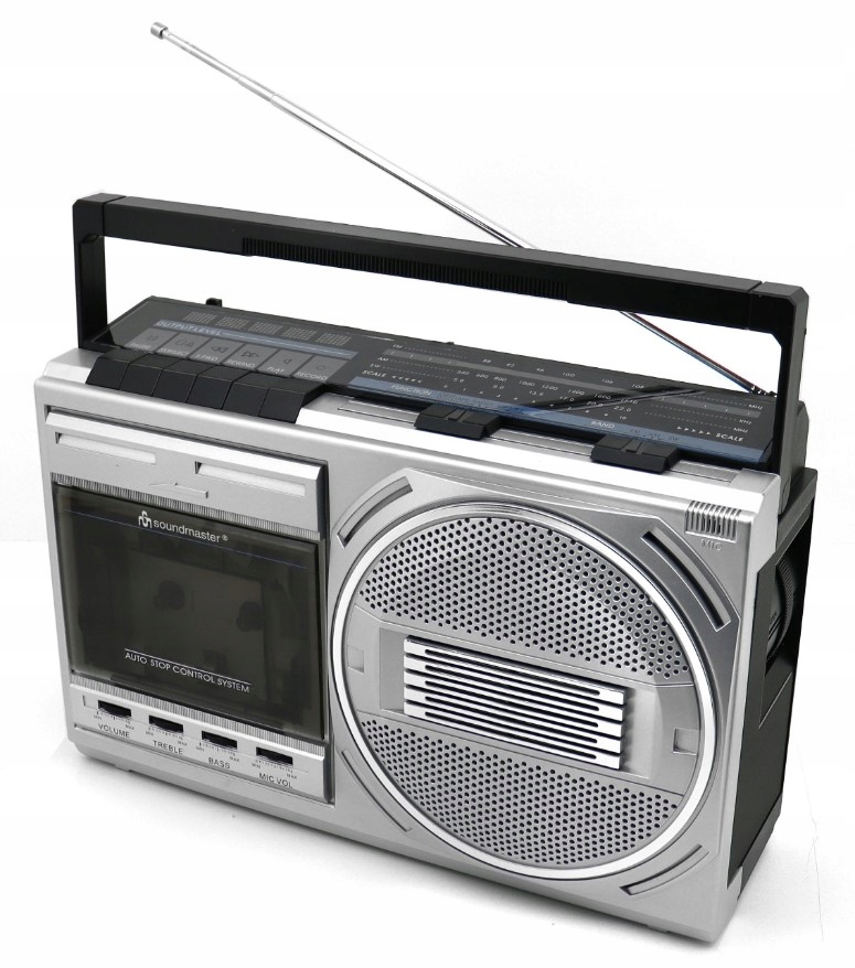 Radio Kazetový magnetofon Retro Soundmaster RR20SI Fm Usb MP3 Bluetooth