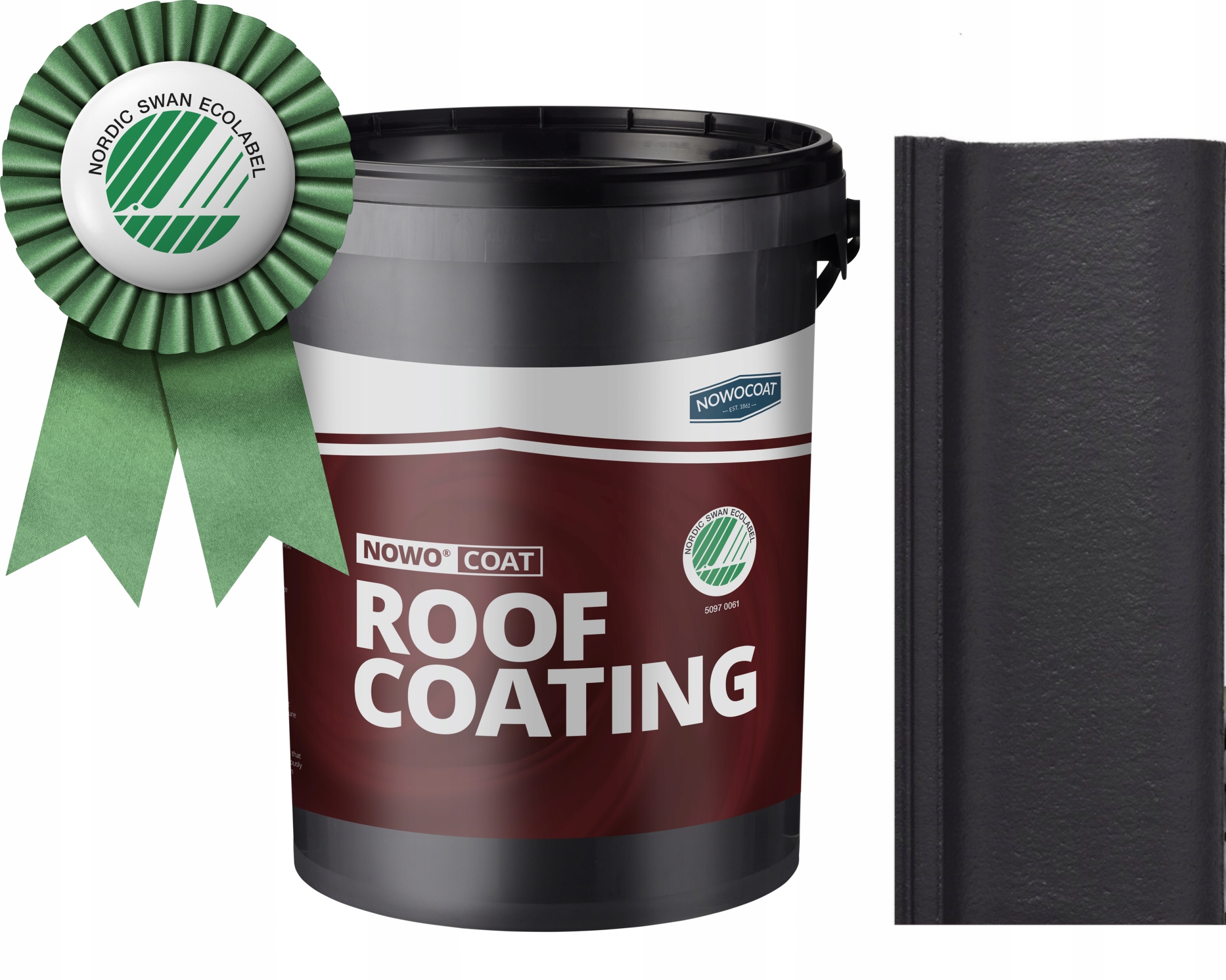 Farba do dachów dachówki Nowocoat ciemny antracytowy 10L Ncs 8502-B