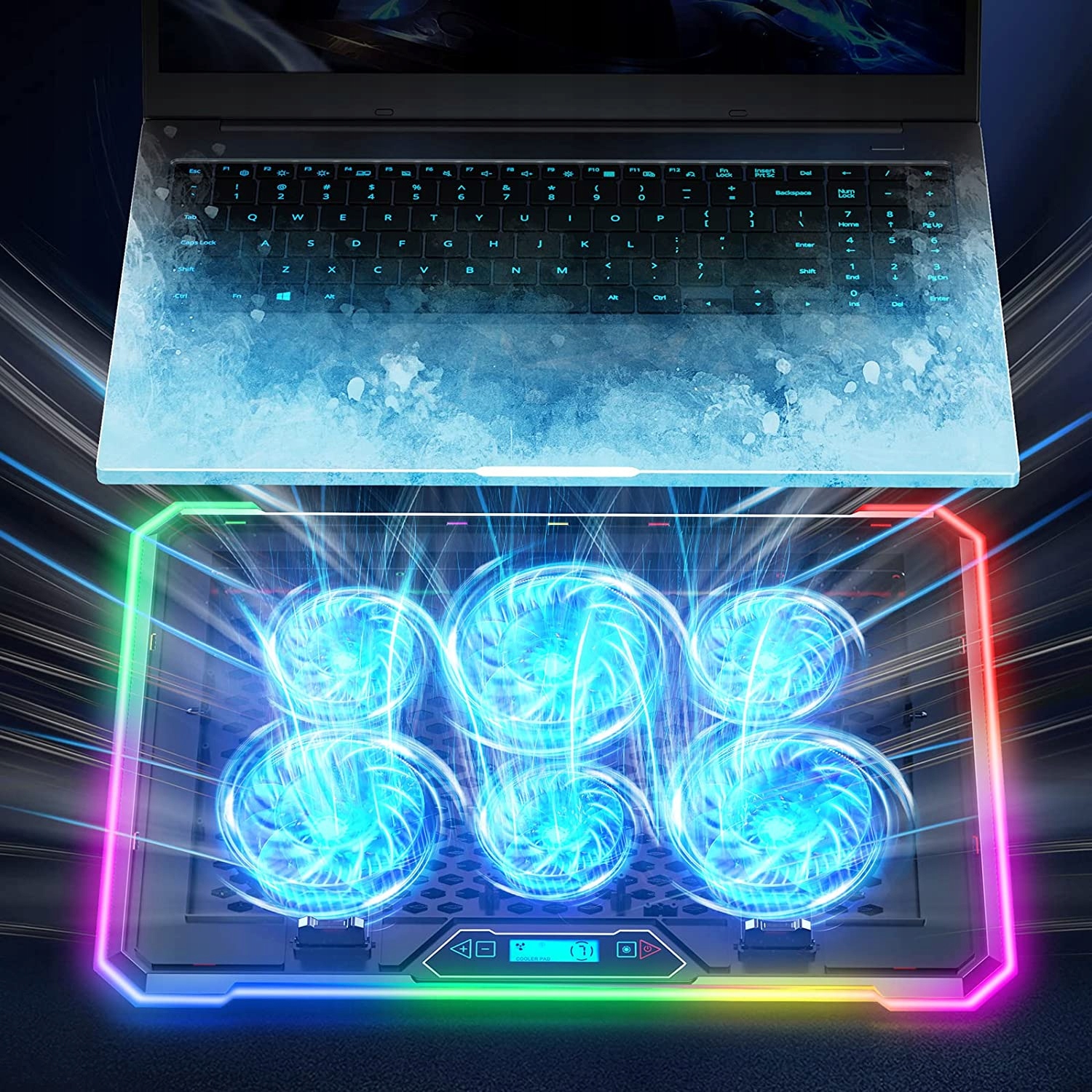 PODSTAWA CHŁODZĄCA DO LAPTOPA RGB Kod producenta 20153333