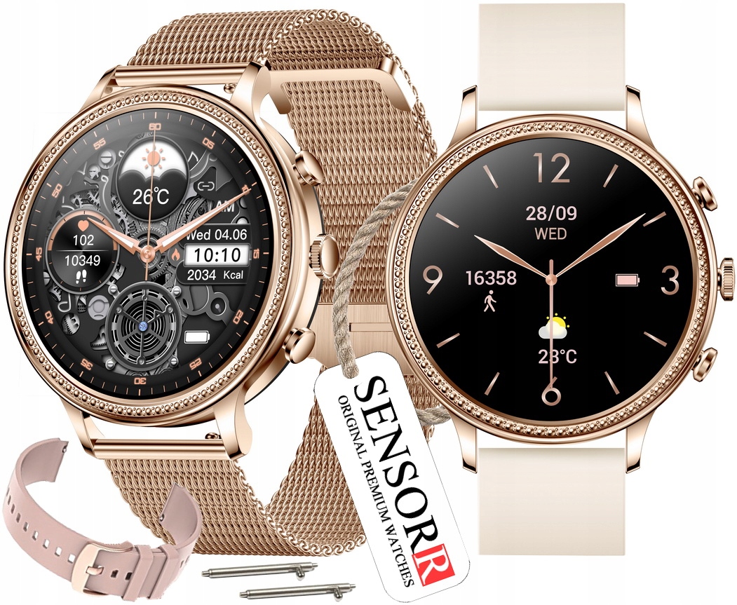 Dámske Inteligentné Hodinky Pre Ženy Rozhovor Tlak Krokomer Sen Poľské Menu