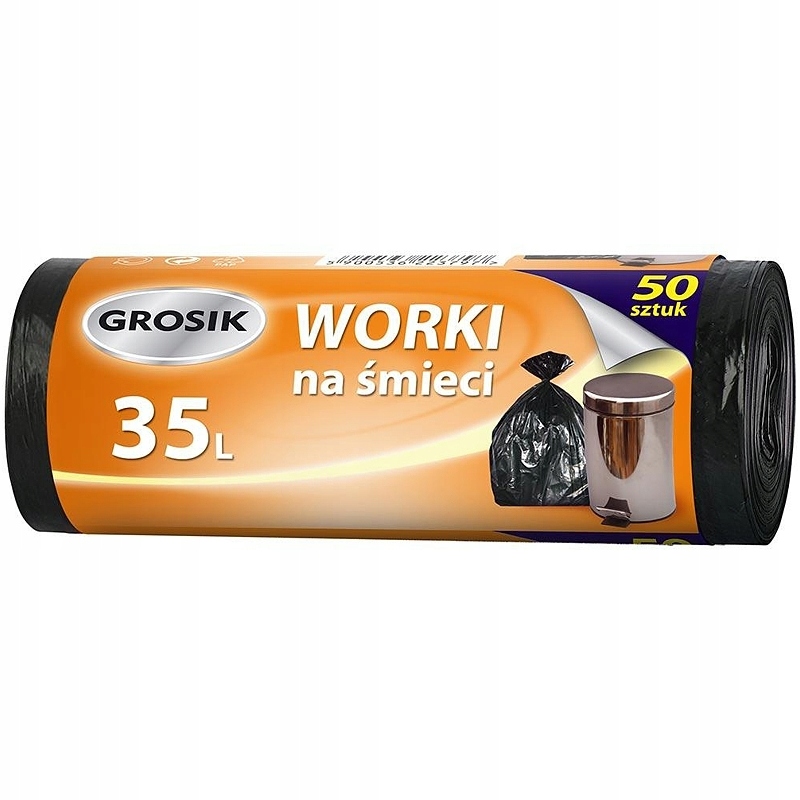 

Grosik Worki na śmieci Mocne Hd 35L 50 sztuk