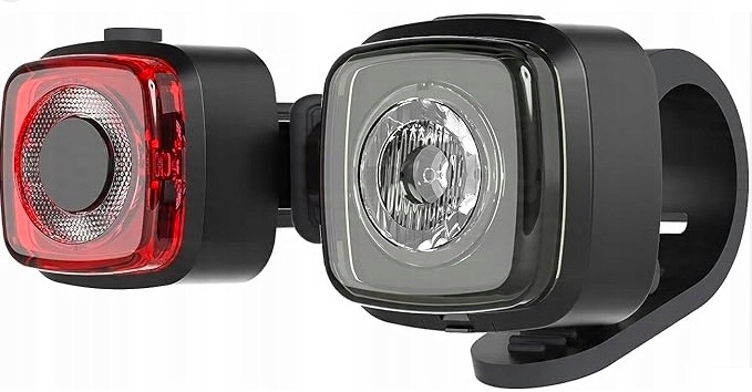 Zestaw lampek rowerowych Led – biała i czerwona, Usb-c, LR-06F