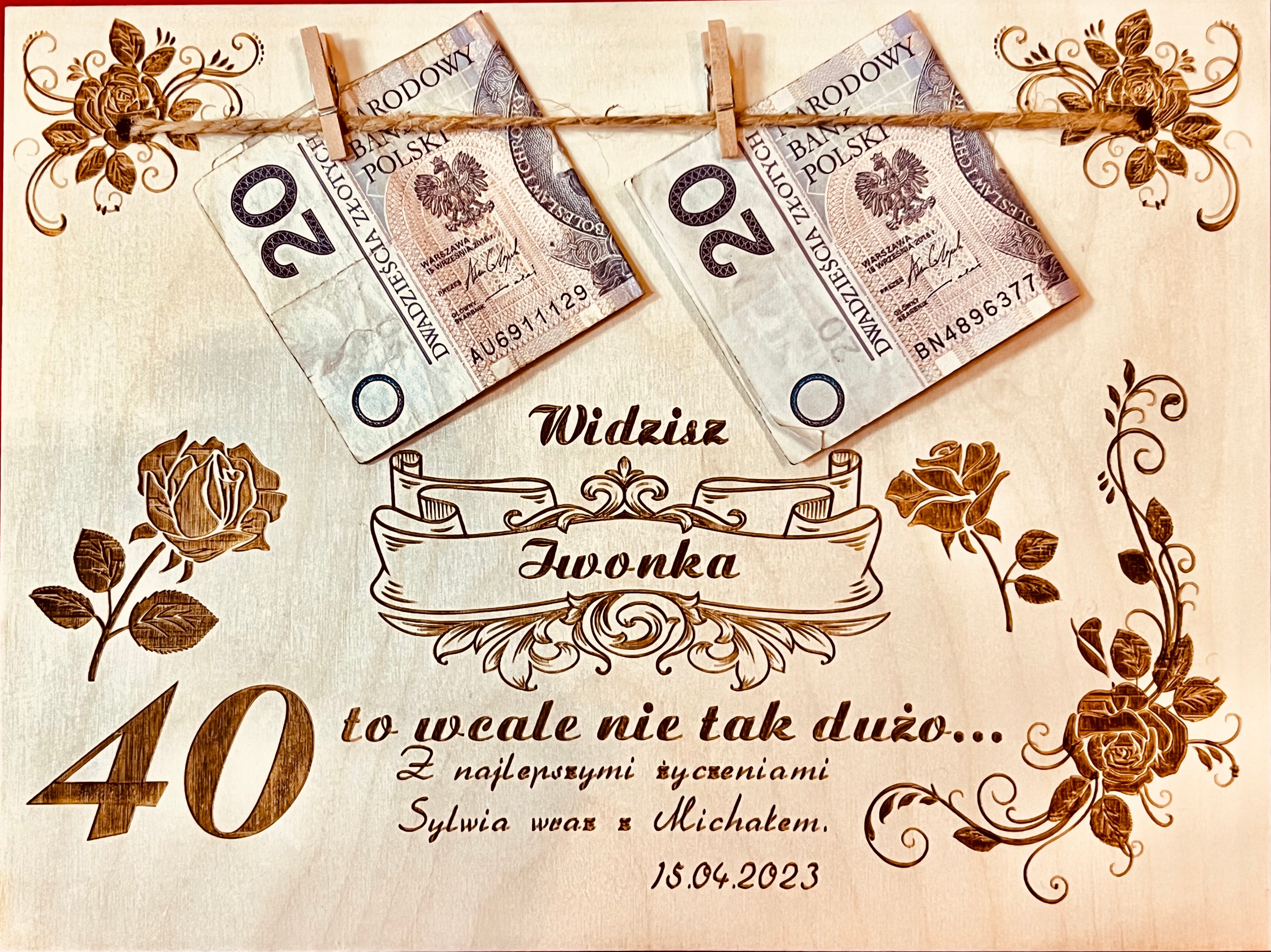 

Urodziny 18 30 33 35 40 50 60 70 80 Ramka