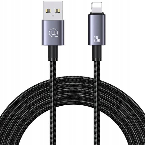 Usams Kabel Usb na Lightning 2,4A 1,2mFast Charging stalowy/tarnish SJ667US
