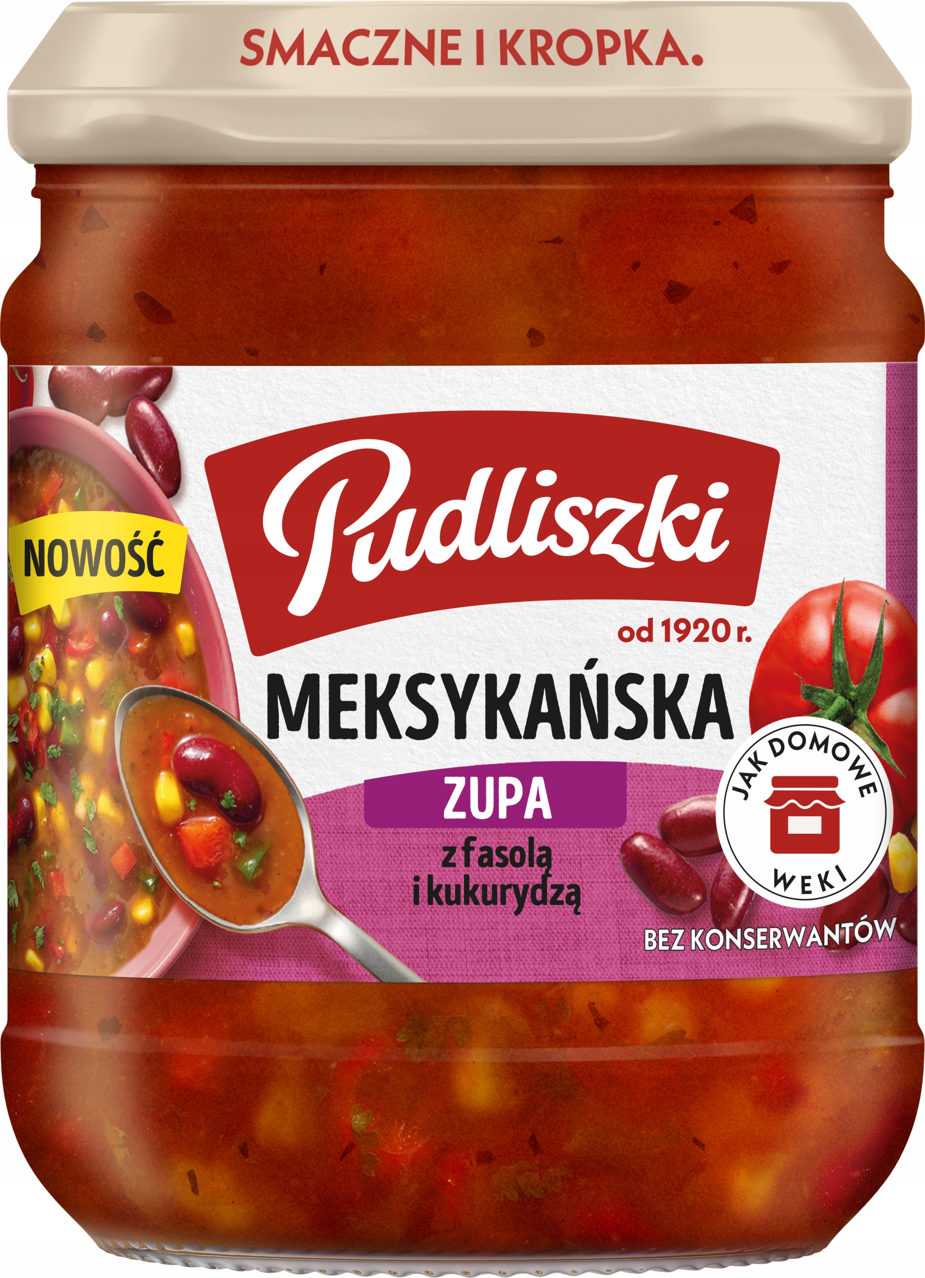 4 x Pudliszki Mexická polévka s fazolemi a kukuřicí 440 g