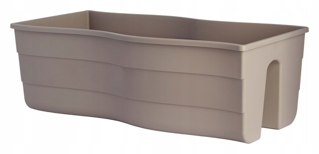 Doniczka balustradowa Fala 60 biała Formplastic Kolor biały