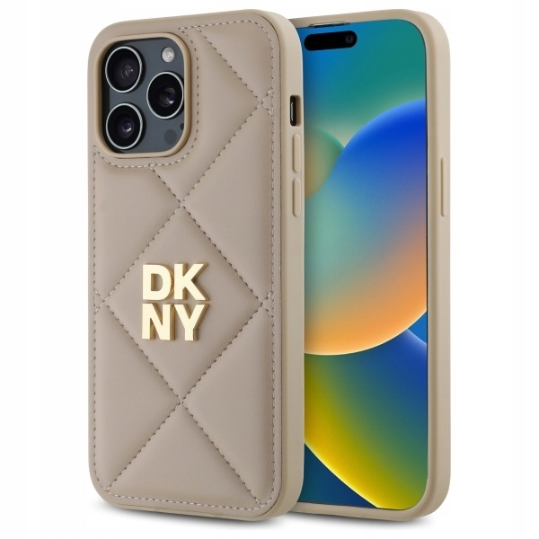 Pouzdro Dkny Pro Iphone 14 Pro Béžová Kůže Premium Ochrana