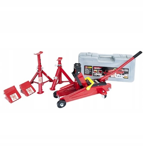 ZESTAW SAMOCHODOWY PODNOŚNIK STOJAK KLIN 2T.