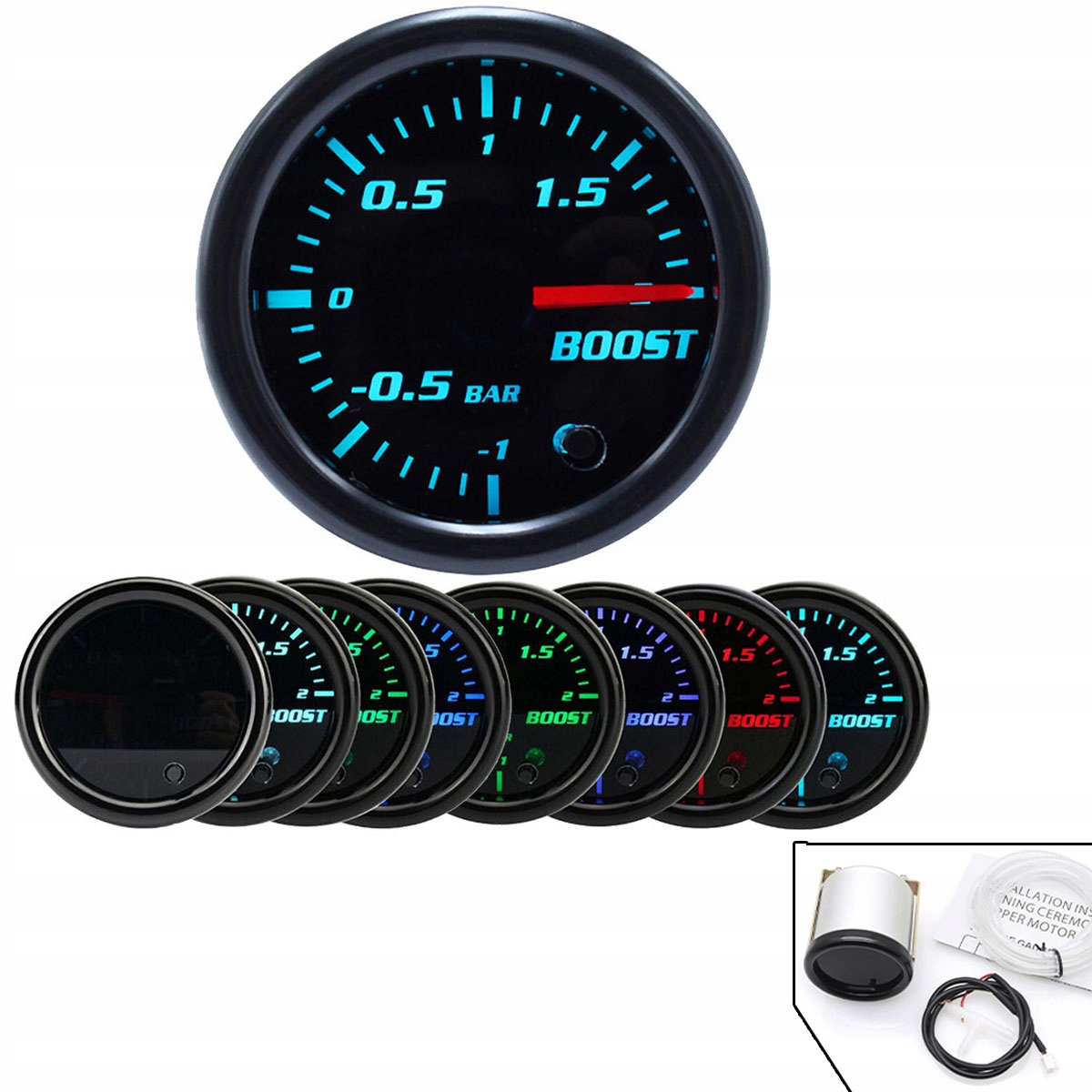 Sada Indikátor přeplňovacího tlaku Turbo Turbíny 52 mm