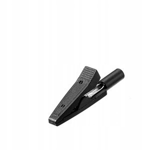 

Krokodylek pomiarowy miernika 2mm gniazdo czarny